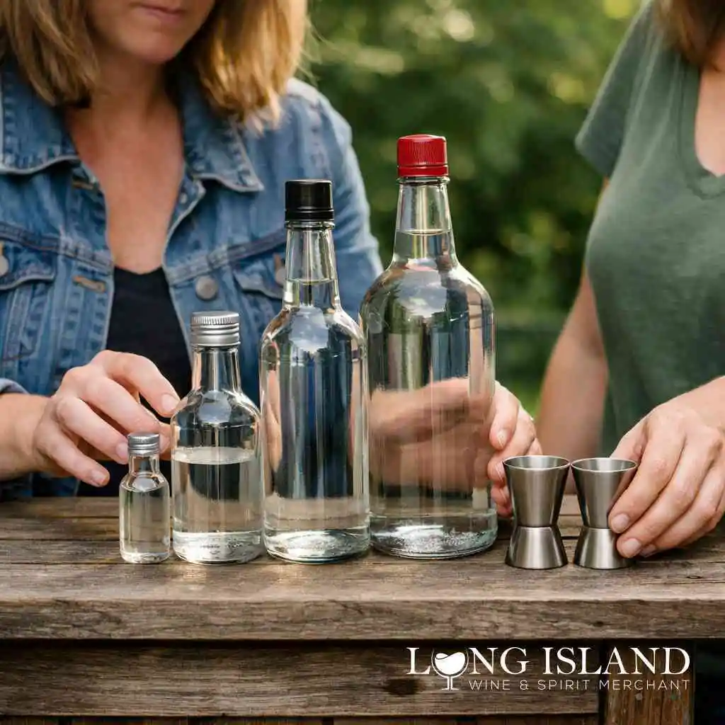 When mini bottles for favors make more sense than one large bottle for a crowd — Shop Liquor Bottle Sizes