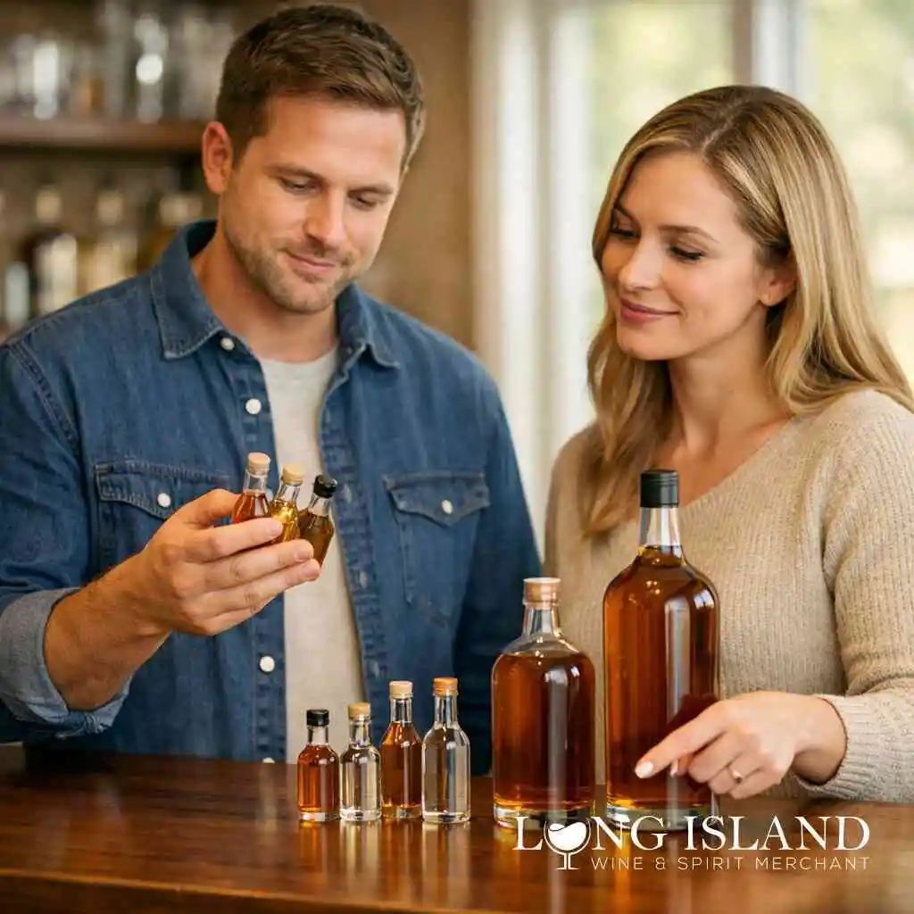 Vodka, whiskey, bourbon, gin, tequila, and rum as the base mix for most events — Shop Liquor Bottle Sizes