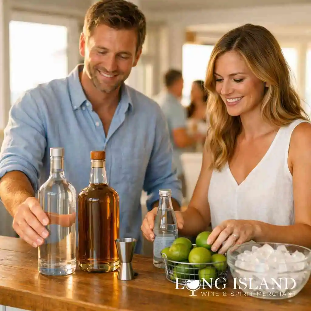 Vodka, gin, tequila, rum, and whiskey as the backbone of beach house cocktails — Shop Liquor Bottle Sizes