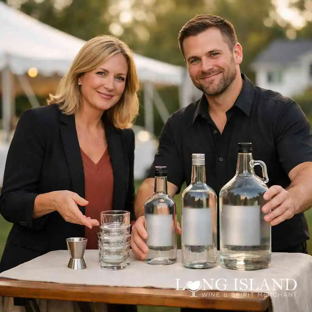 Where half pint liquor fits into smaller bridal suites and vendor kits — Shop Liquor Bottle Sizes