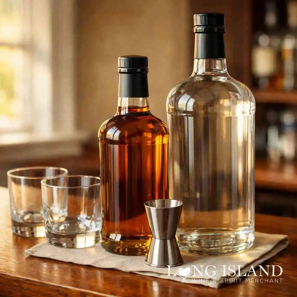 How many shots in a bottle when you compare a fifth versus 1 liter liquor — Shop Liquor Bottle Sizes