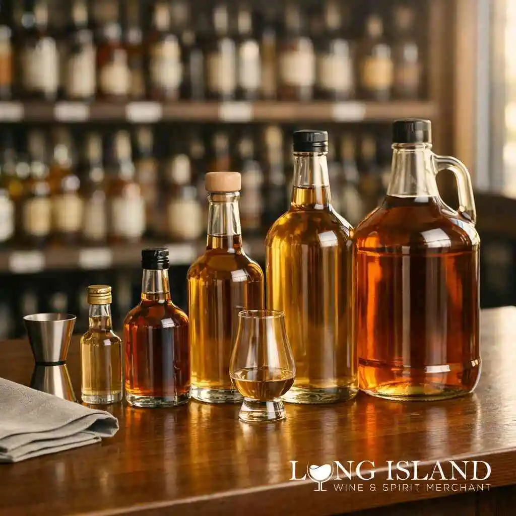 Reading the numbers on the label without getting tripped up by milliliters, ounces, and bottle nicknames — Shop Liquor B